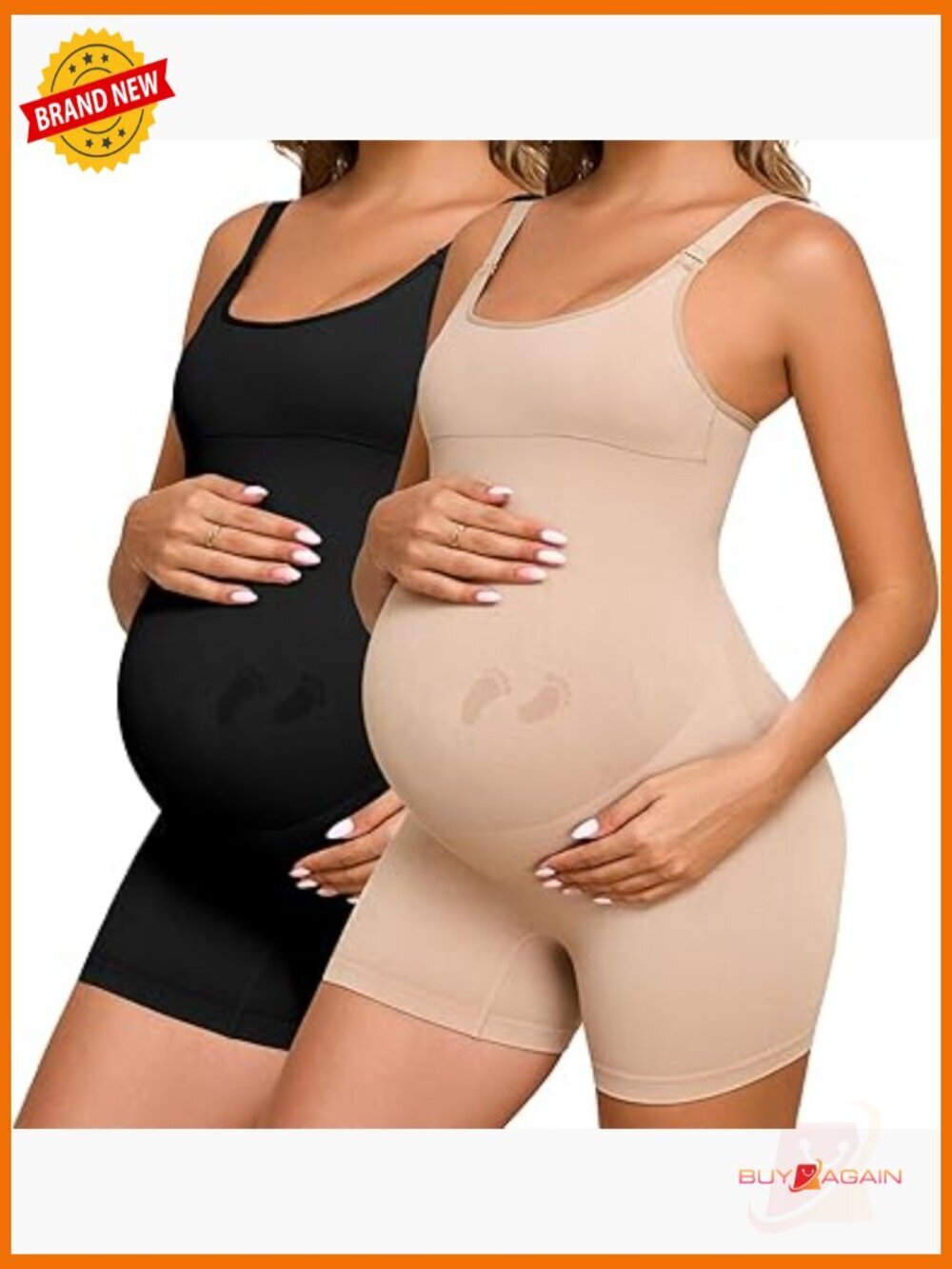 Maternity Bodysuit Workout Shapewear Yoga Romper Jumpsuit Tank Top Shorts